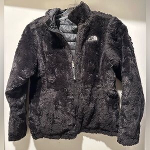 The North Face Kids Black Reversible Mossbud Swirl Jacket Youth Very Warm